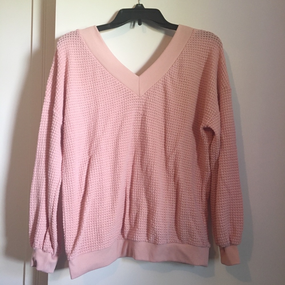 Slouchy blush sweater